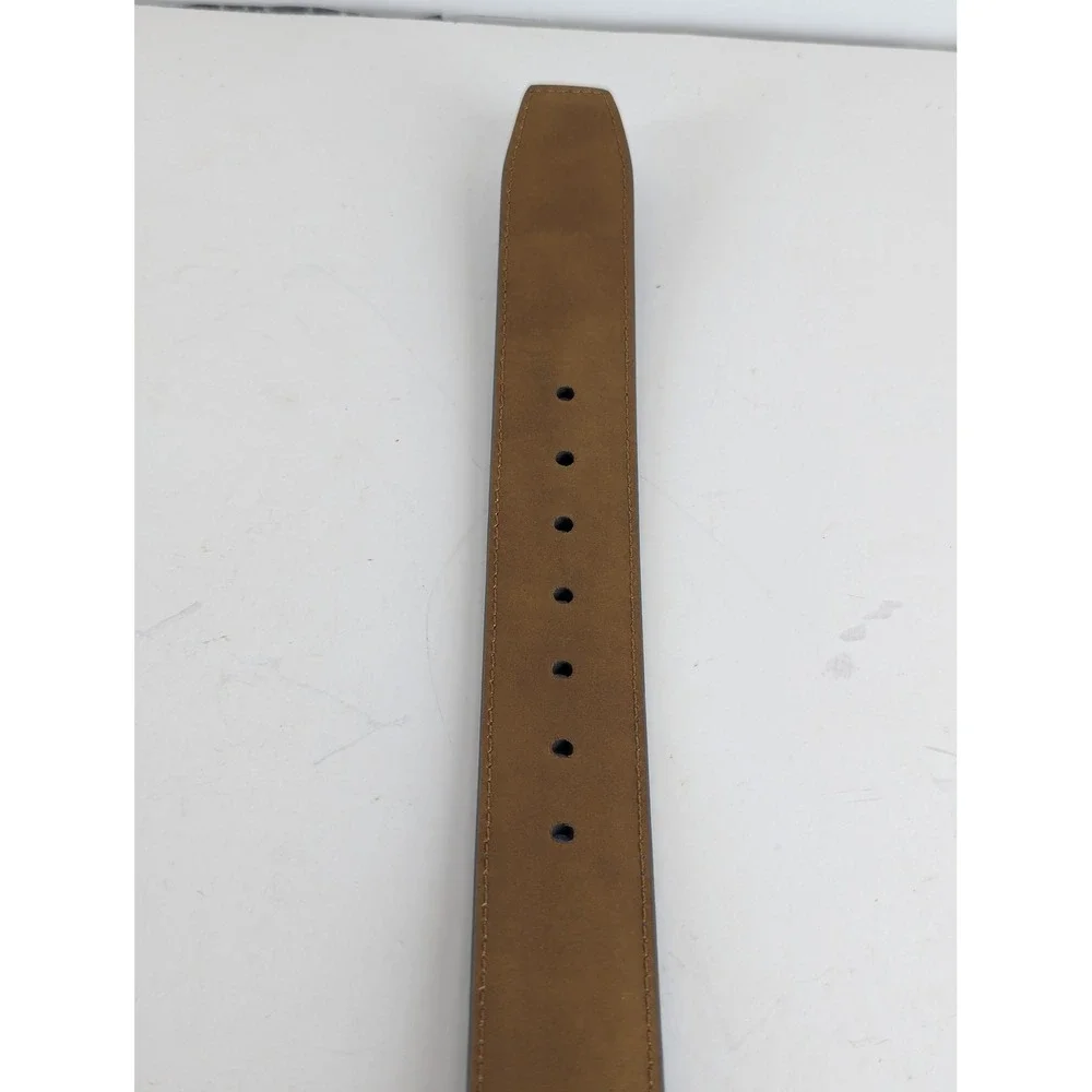Greg Norman Mens Genuine Leather Belt Wedgewood Blue Size 42 6710500 NWT